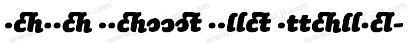 Sauna Swash Bold Italic字体转换
